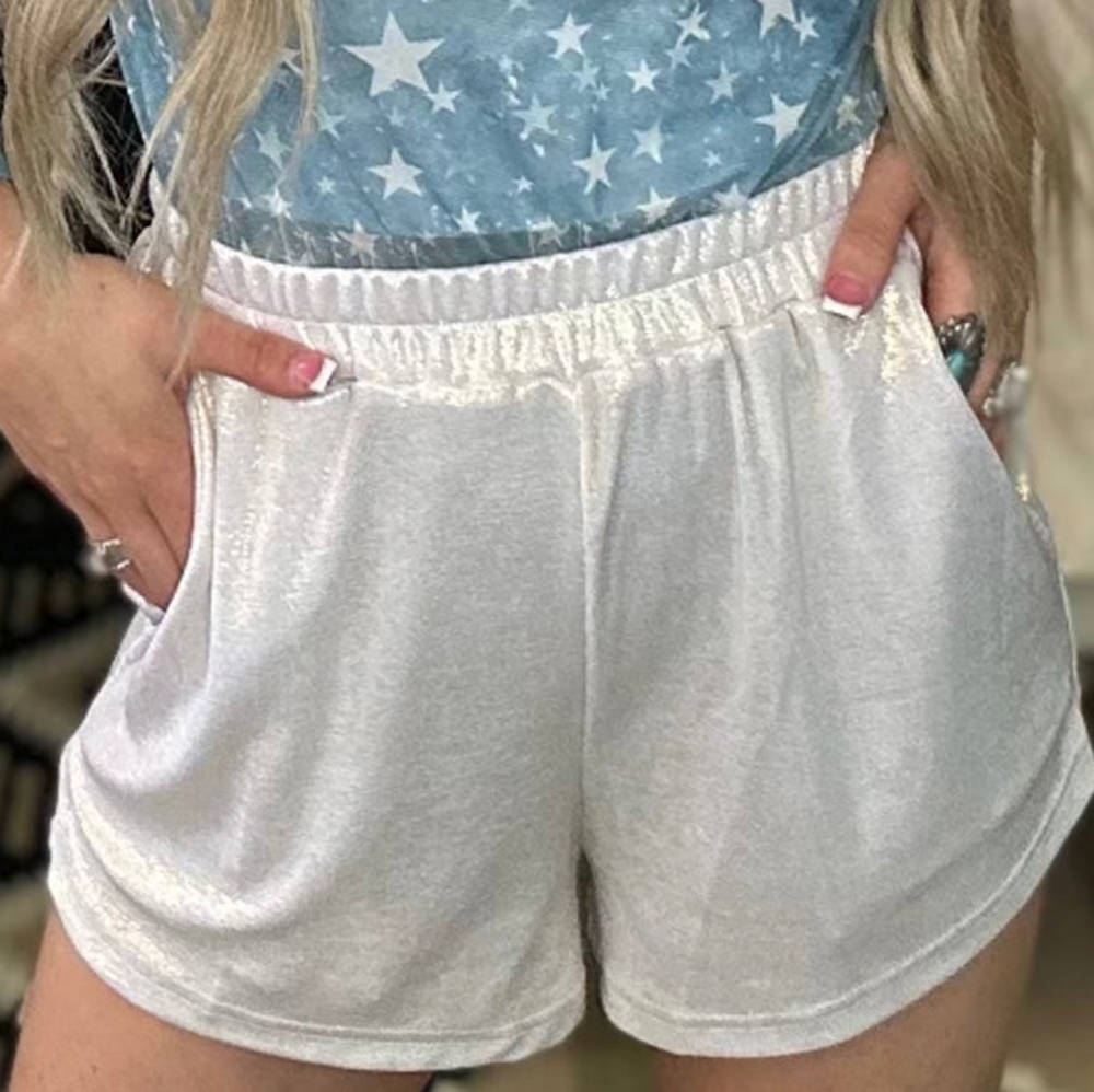 021 DREAM ON  METALLIC COWGIRL STERLING KREEK SHORTS